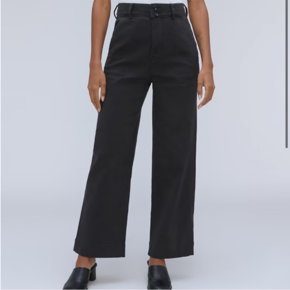 Everlane | Black Wide Leg Jeans |  The Organic